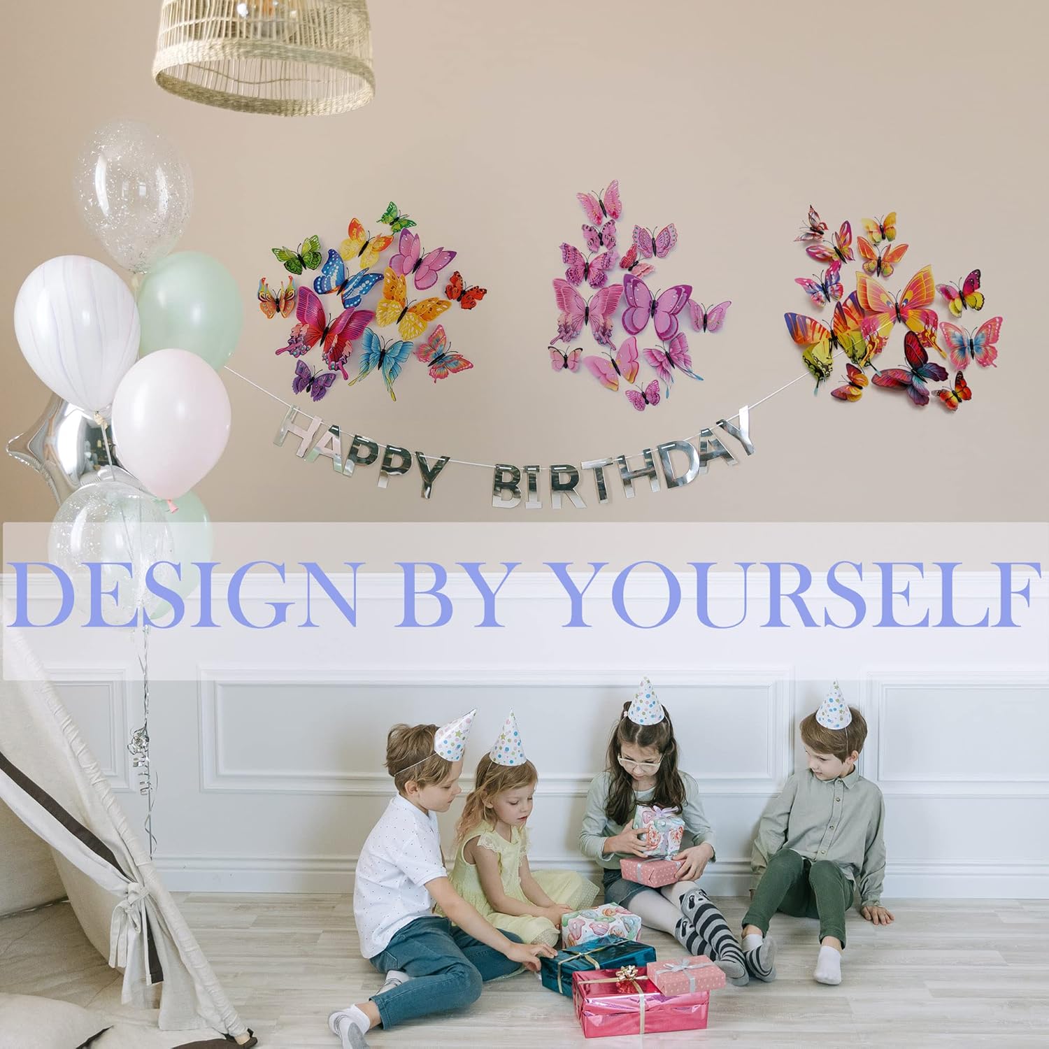 OPSEAM Butterfly Wall Decor 24/48