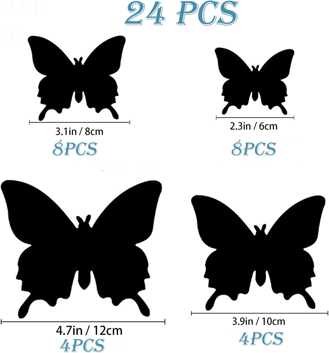 OPSEAM Butterfly Wall Decor 24/48