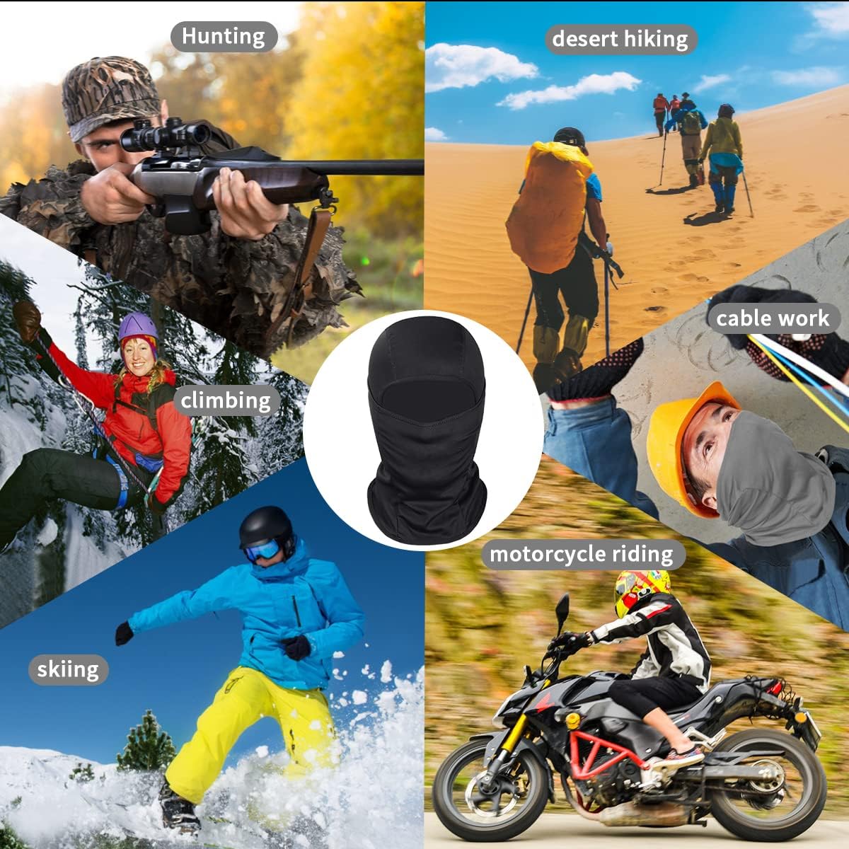 Achiou Ski Mask for Men