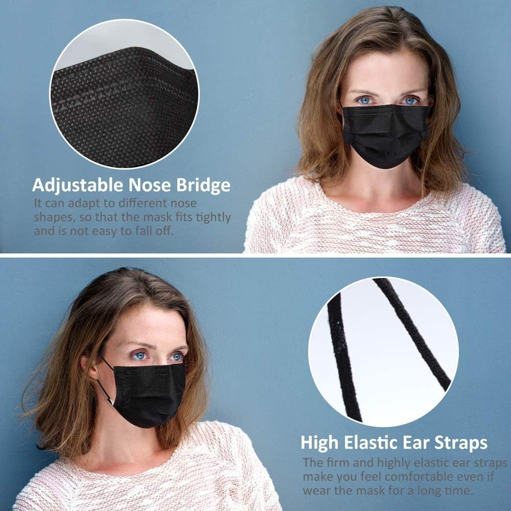 LEMENT 100 Pcs Disposable Face