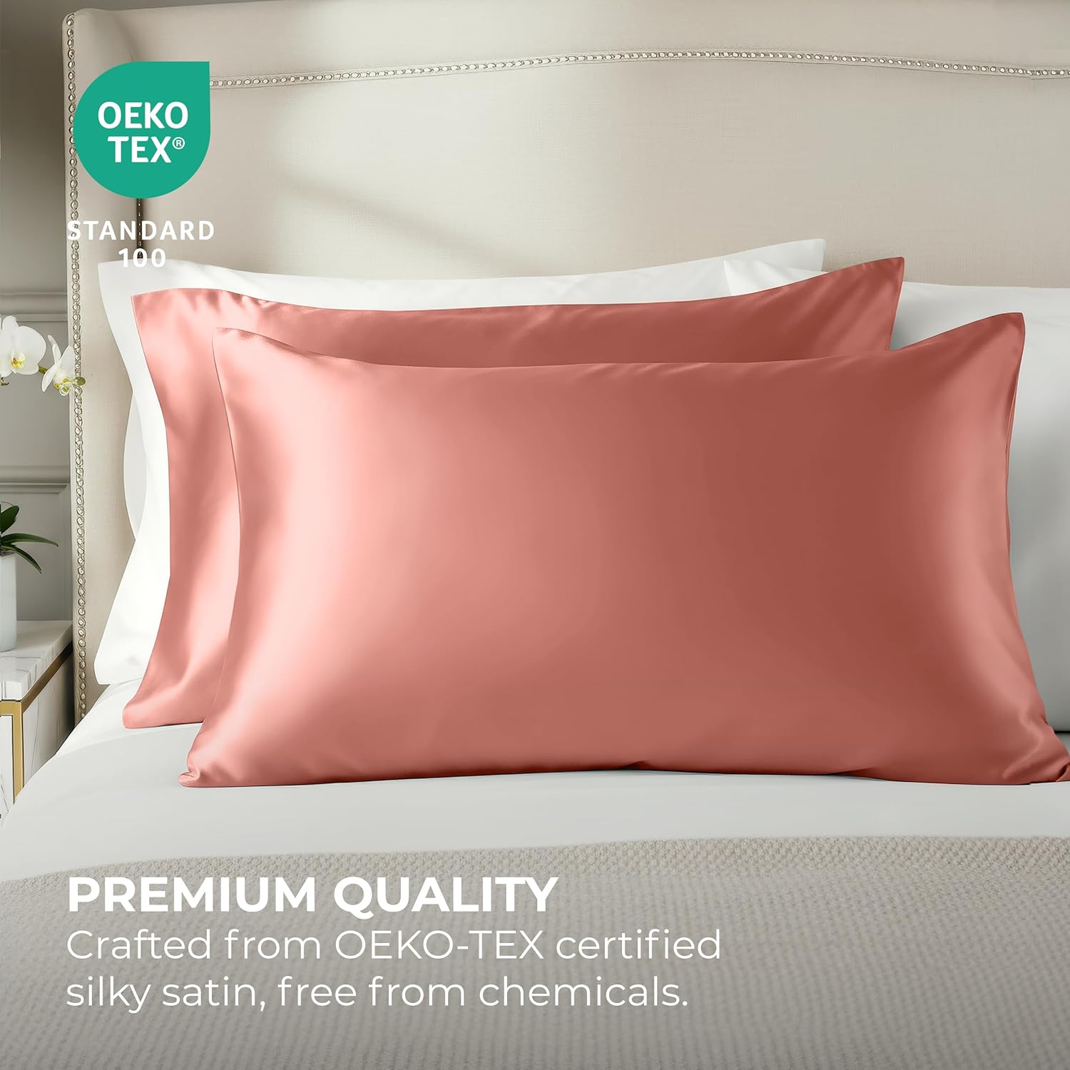 Pure Bedding Satin Pillowcase 2