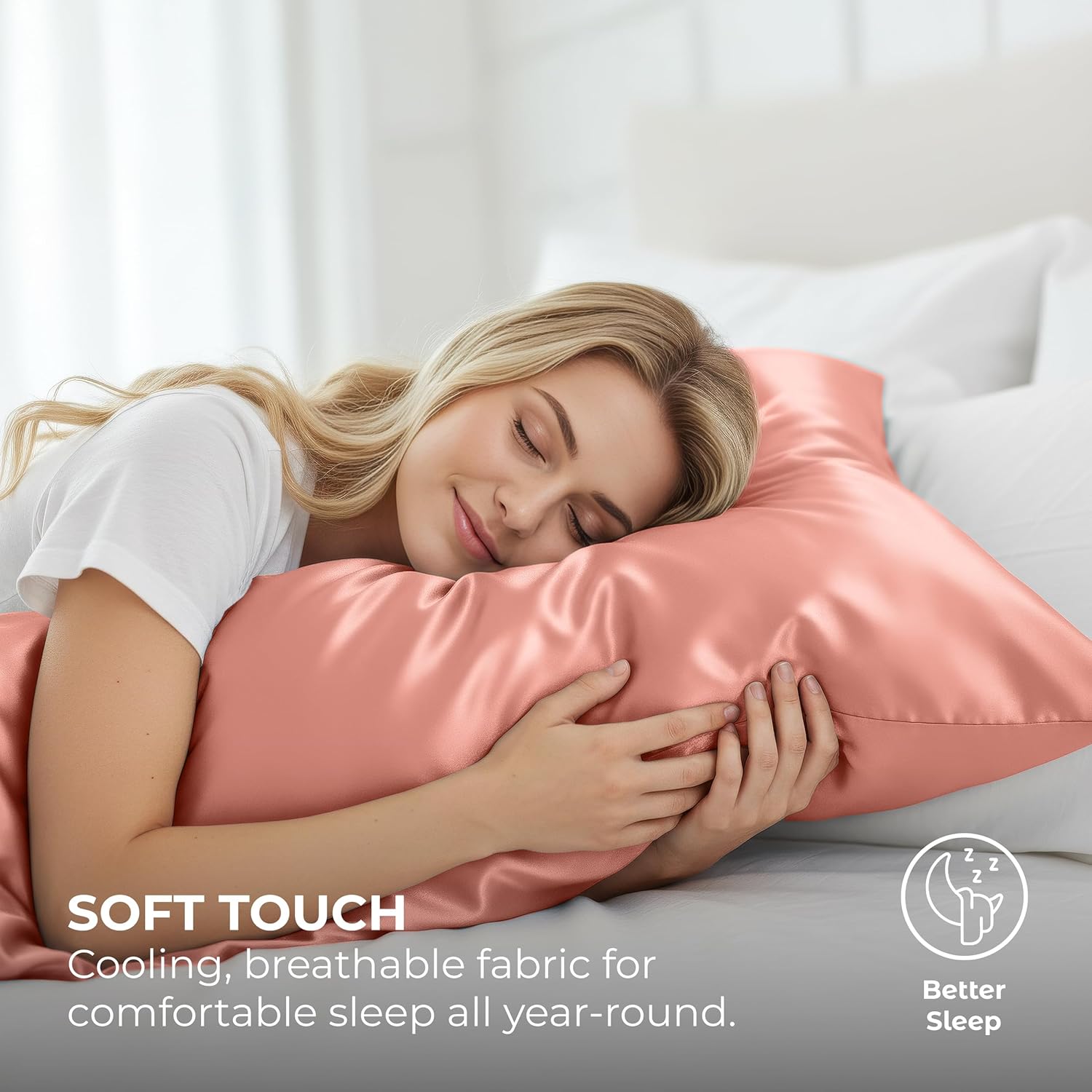Pure Bedding Satin Pillowcase 2