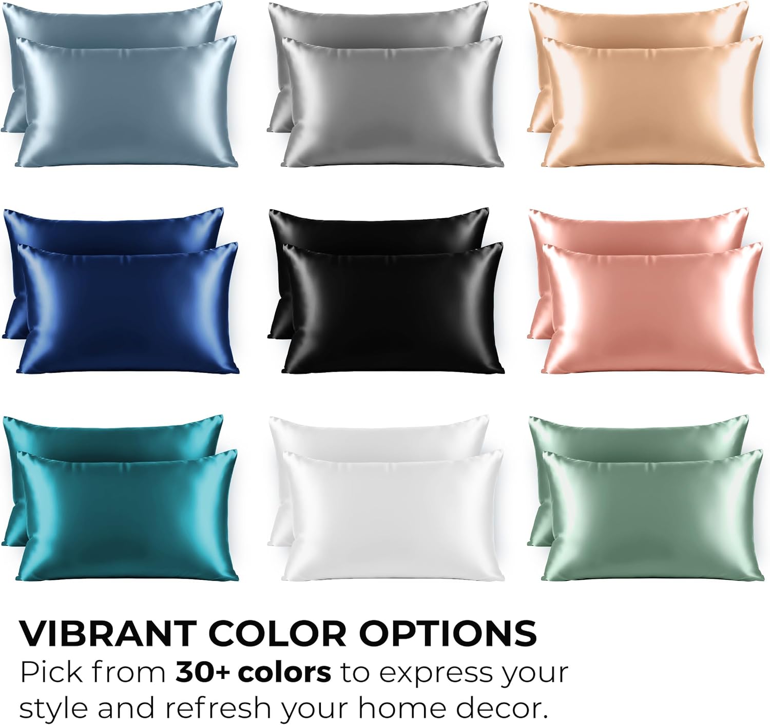 Pure Bedding Satin Pillowcase 2