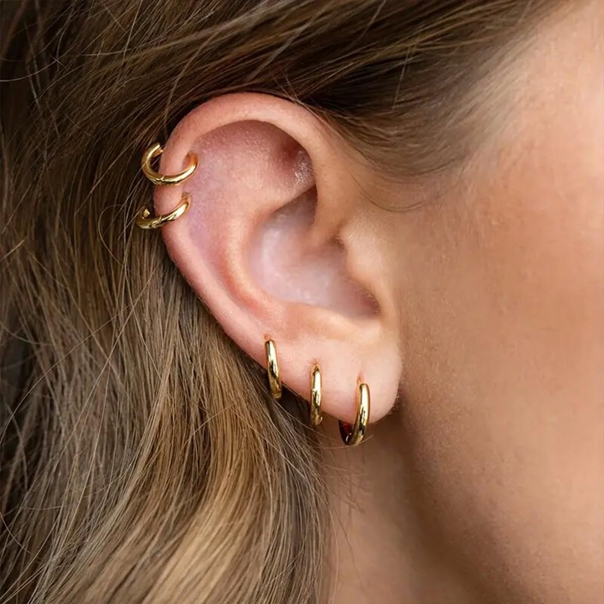 1 Pair 6mm Small Hoop