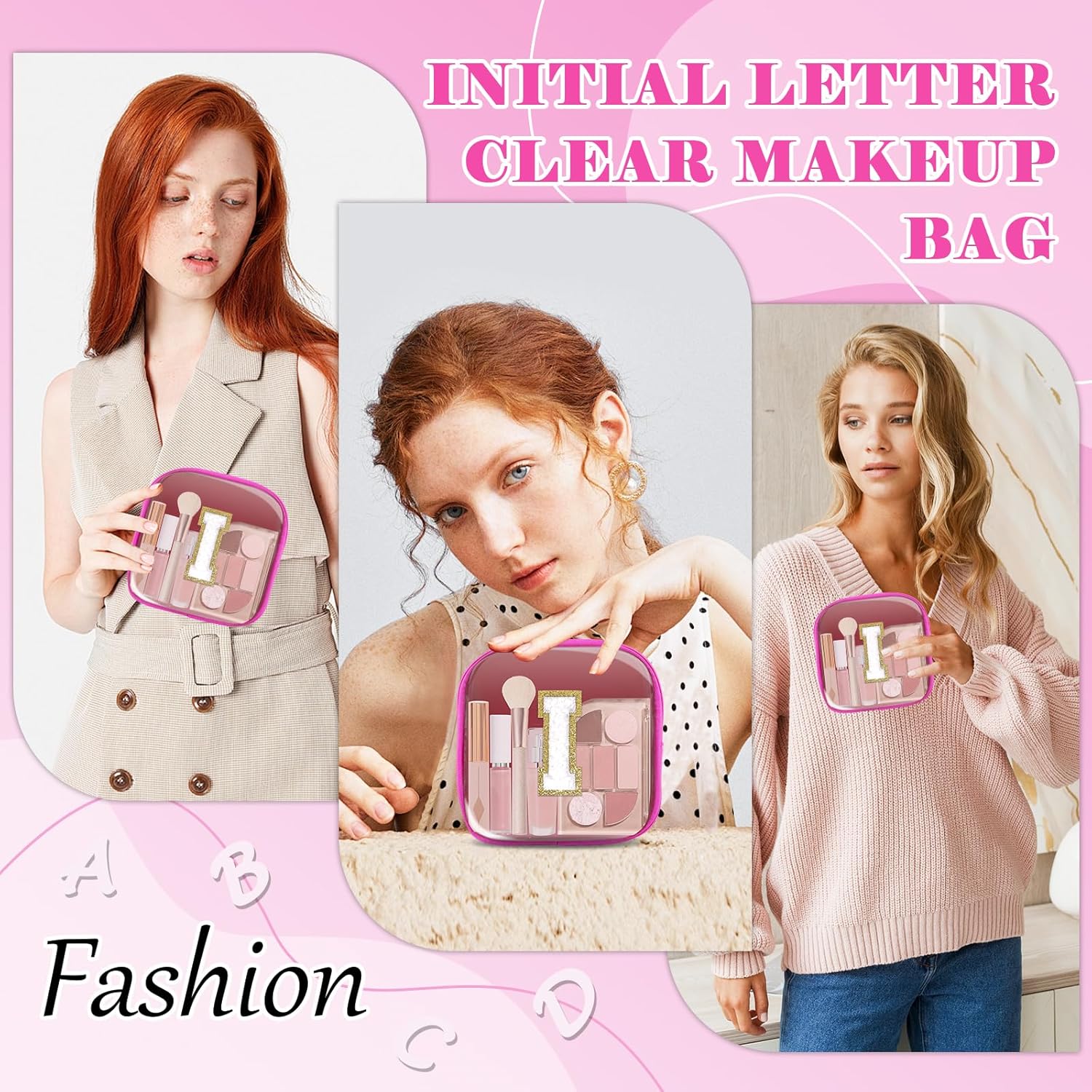 Personalized Initial Letter Clear Preppy
