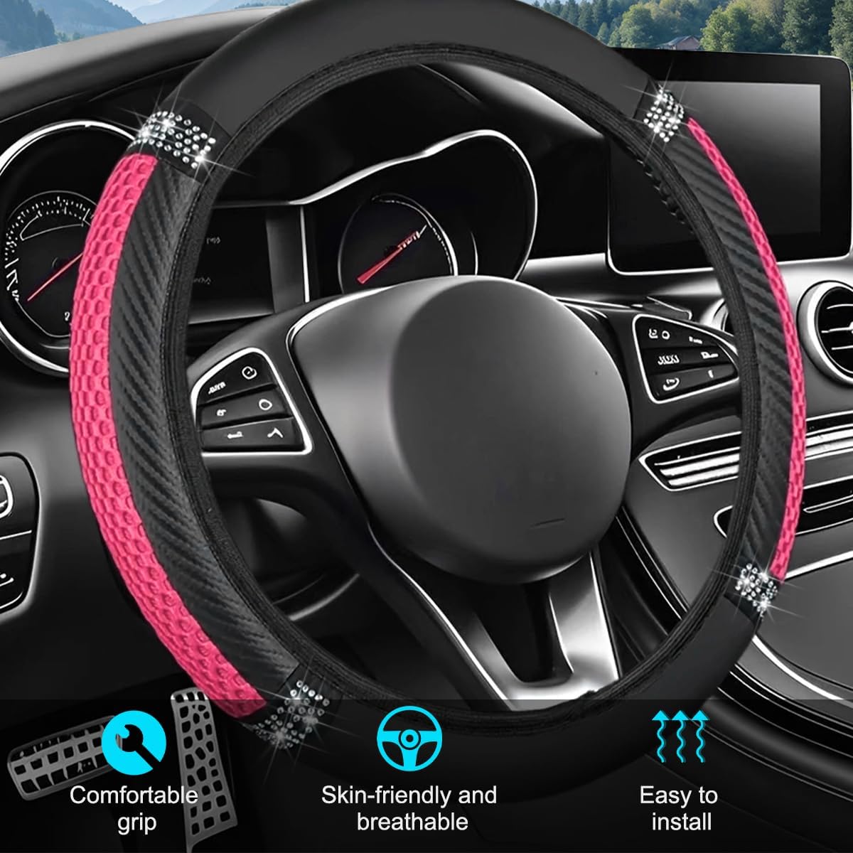 Bling Car Steering Wheel Cover