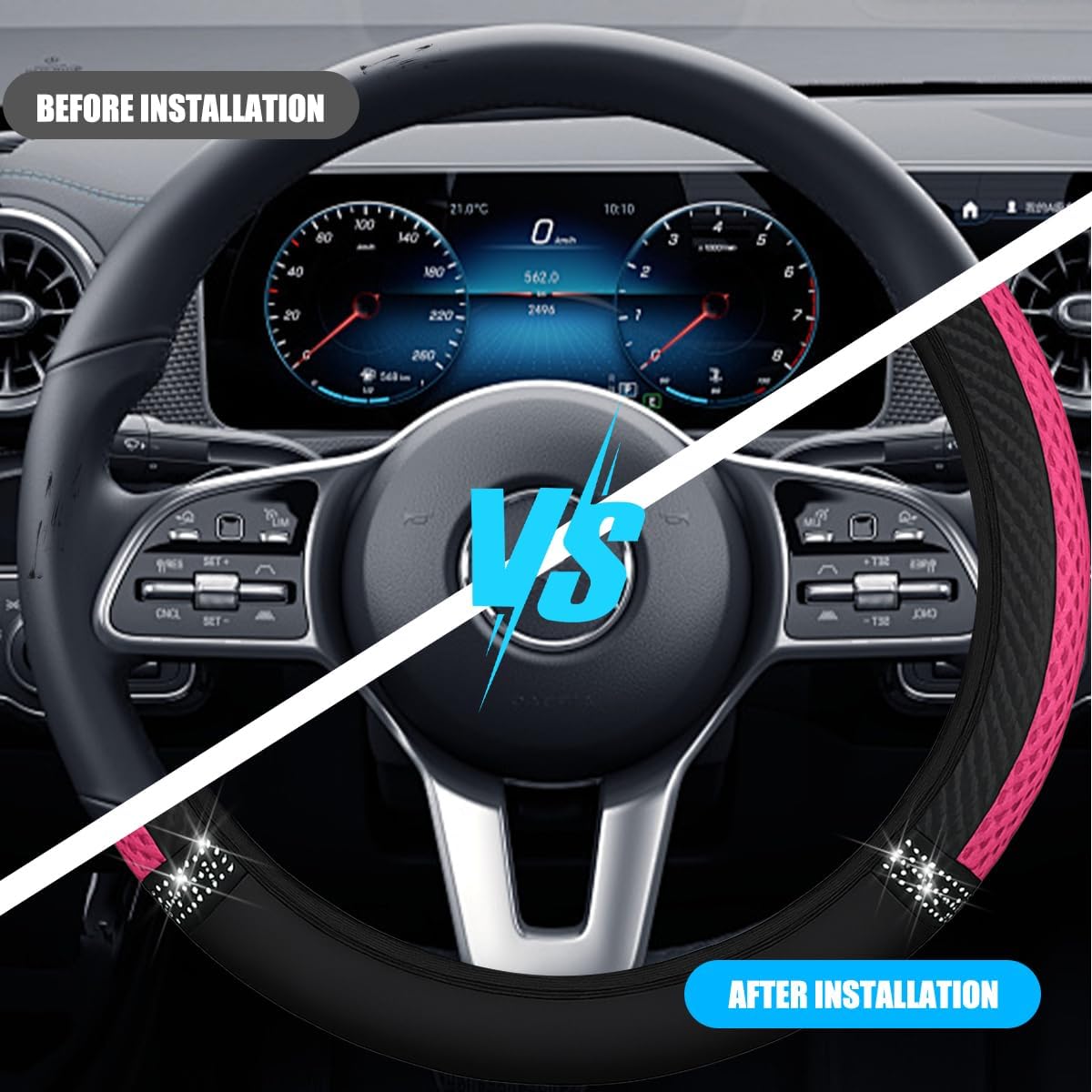 Bling Car Steering Wheel Cover
