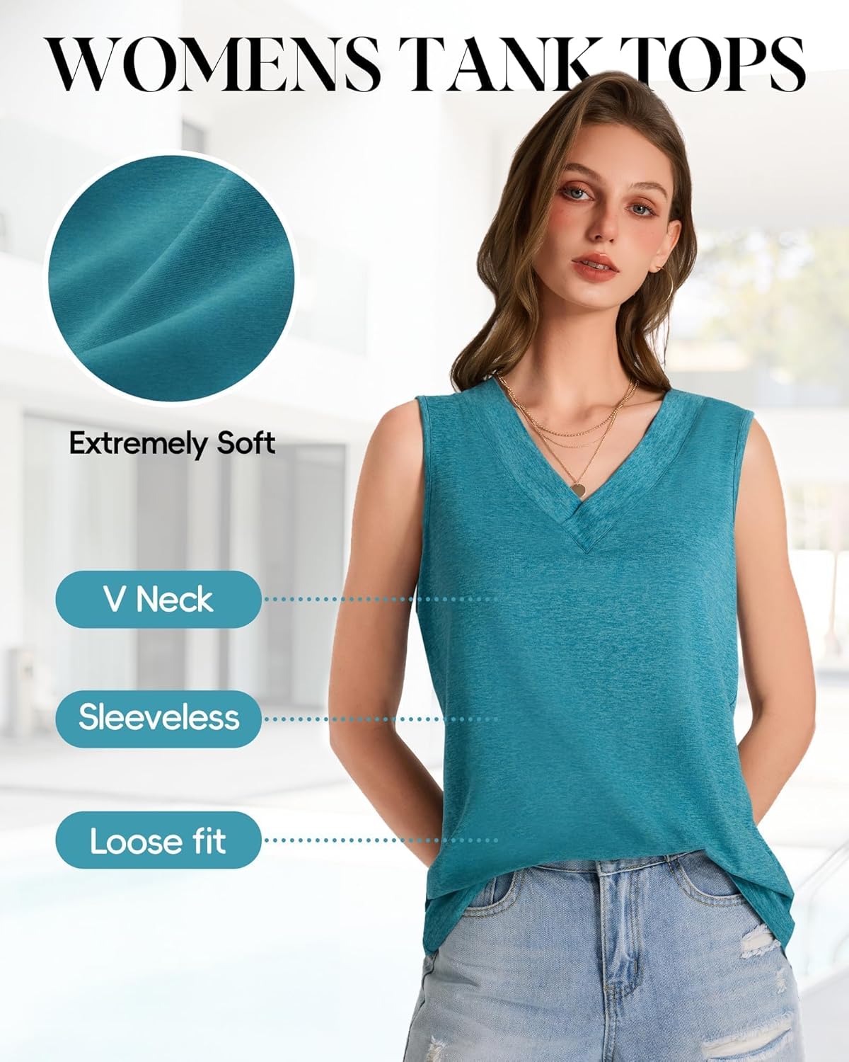 GAYHAY Womens Tank Tops Loose