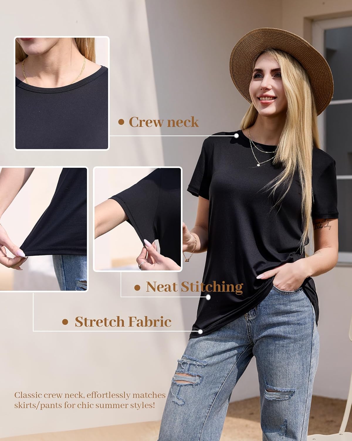 TNNZEET Tshirts for Women