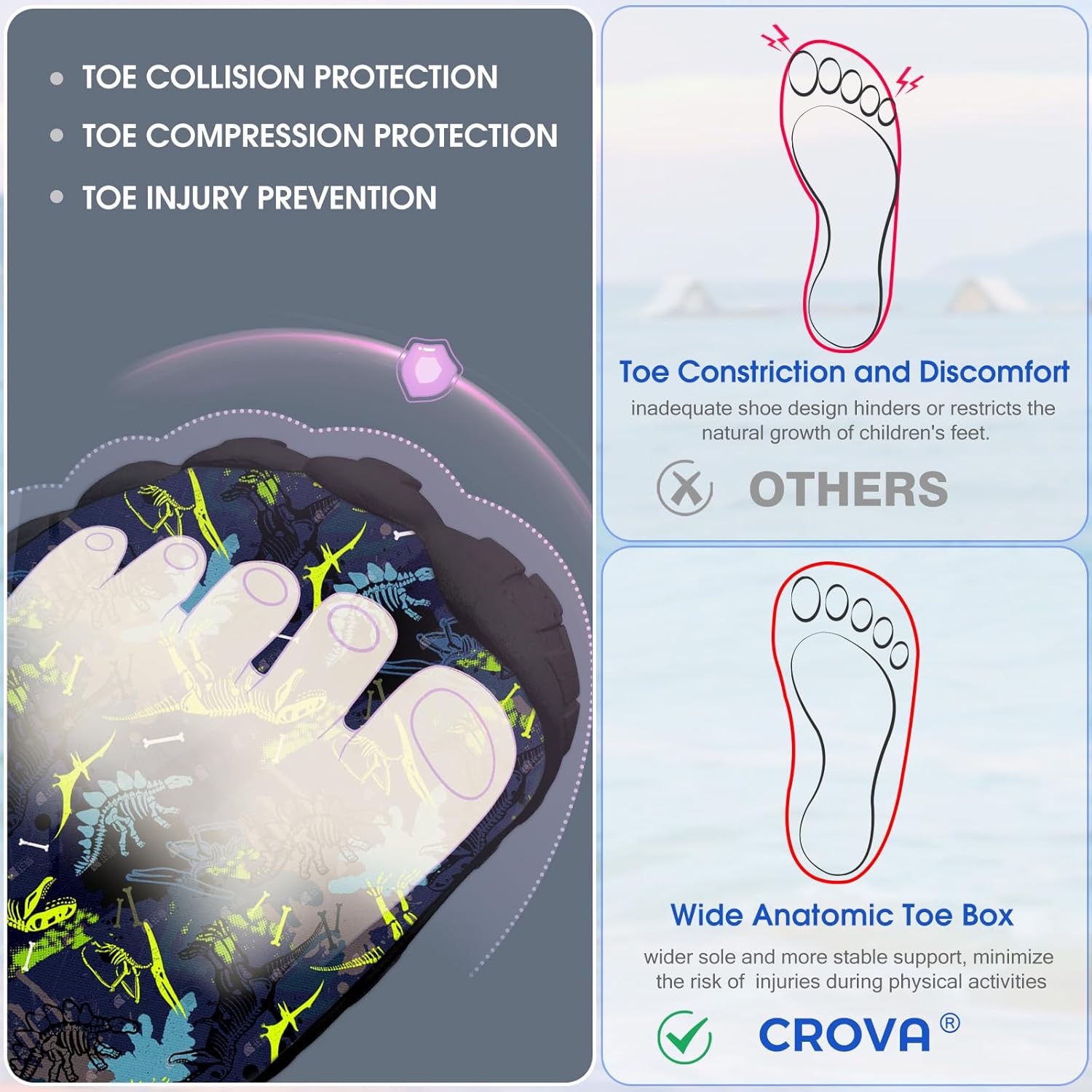 Built-in Heel Grips Water Shoes