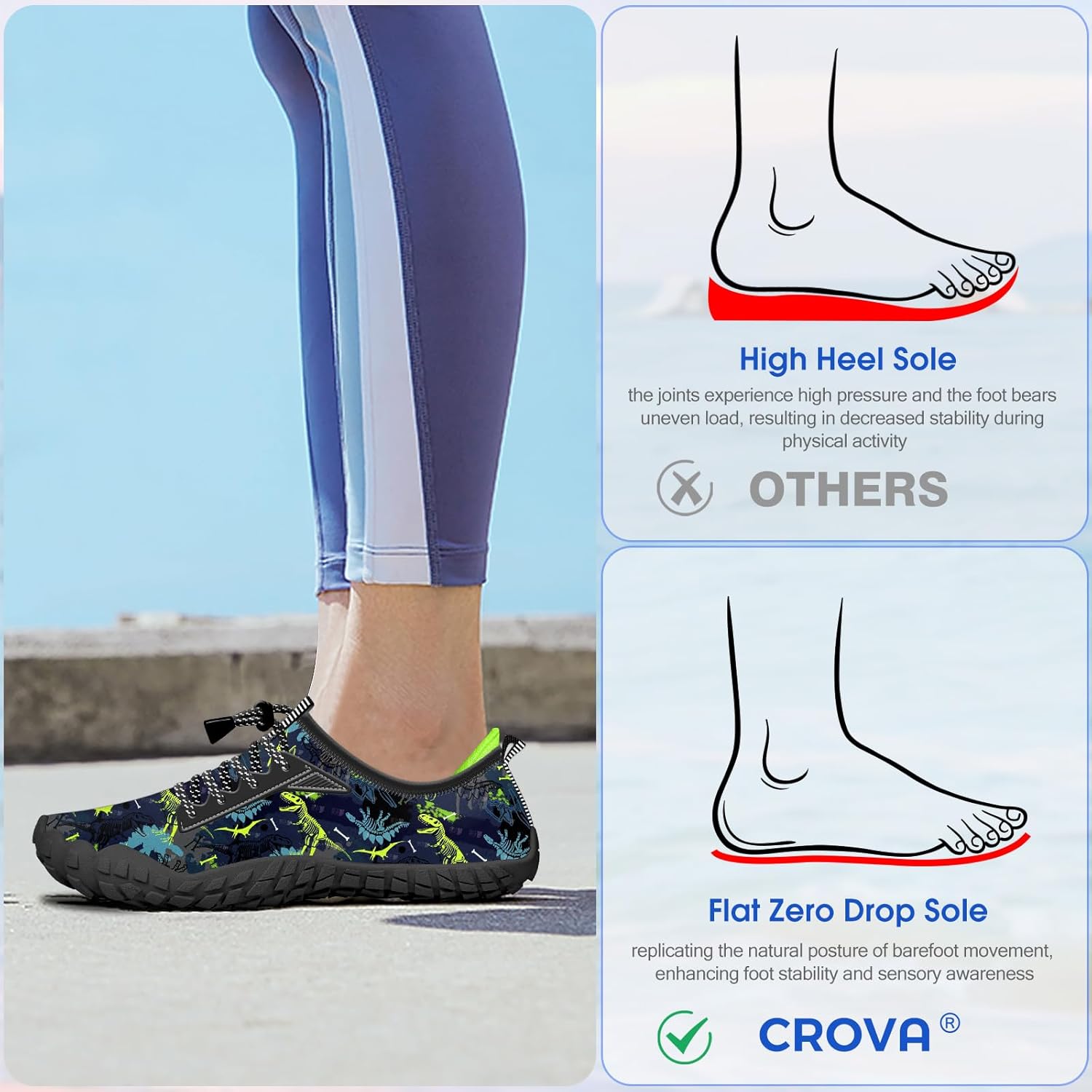 Built-in Heel Grips Water Shoes