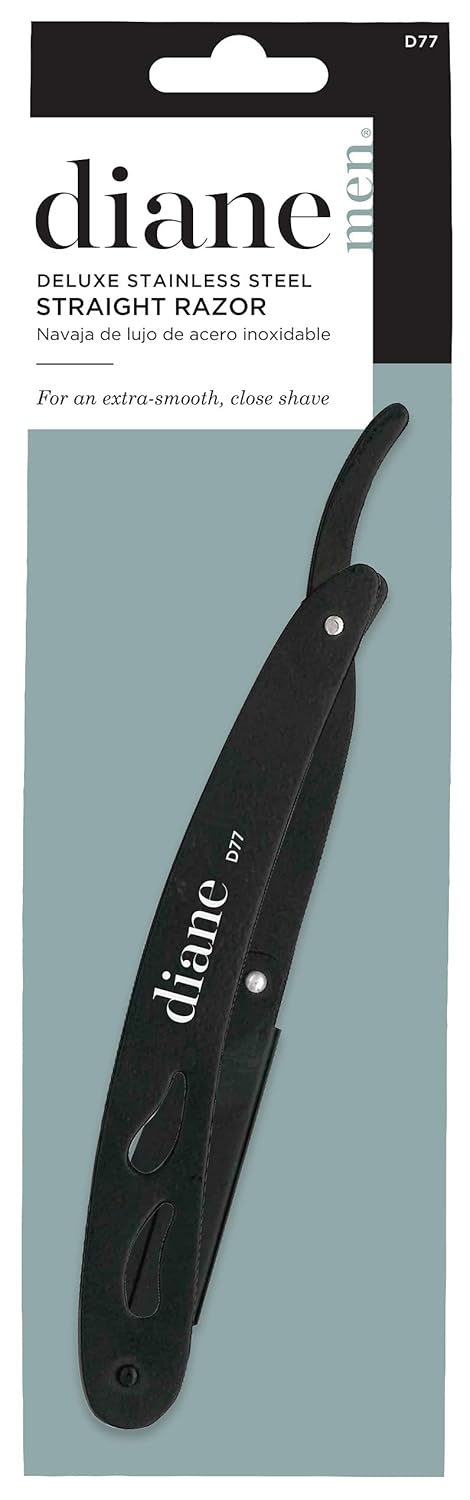 Diane Professional Straight Edge Shaving Razor, Black, 0.15 lb - Image 5