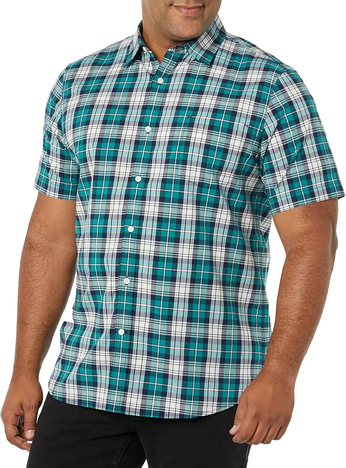 Amazon Essentials Men's Slim-Fit Short-Sleeve Poplin Shirt