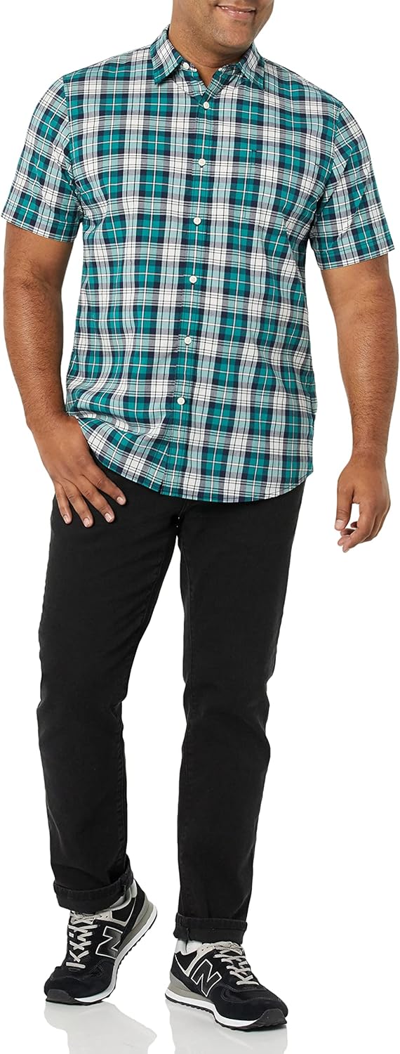 Amazon Essentials Men's Slim-Fit Short-Sleeve Poplin Shirt - Image 3
