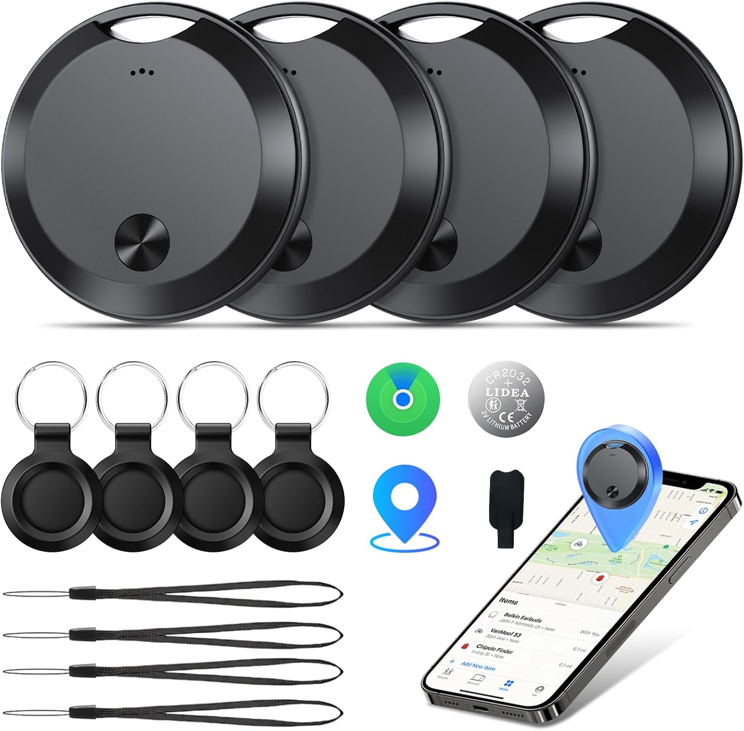 Air Tracker Tags-4 Pack: Smart