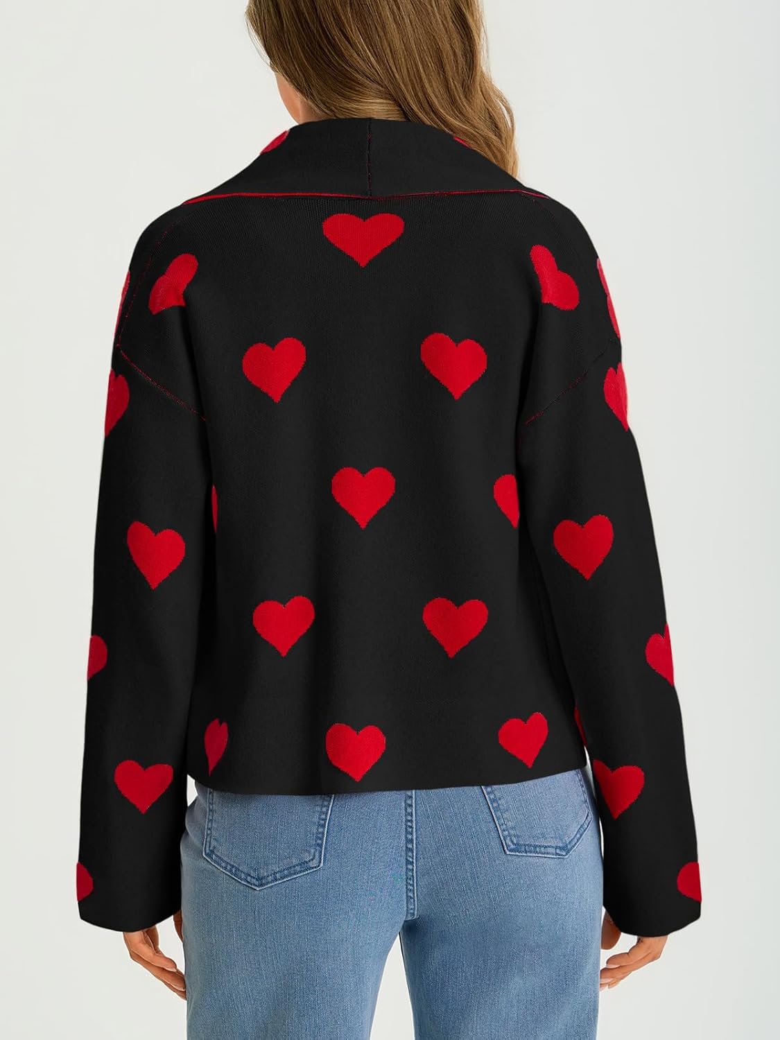 Saodimallsu Womens Cropped Cardigan Open