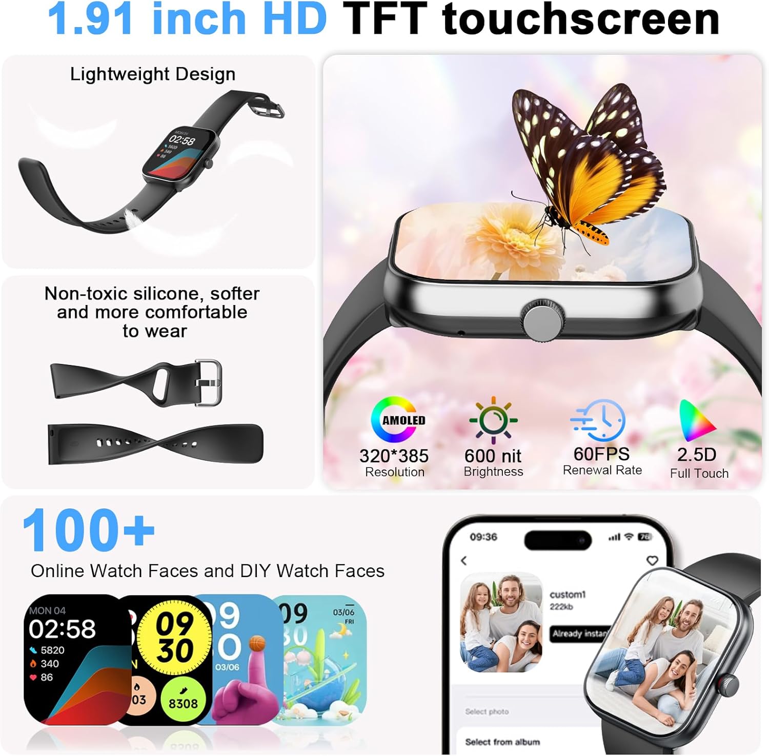 Smart Watch for Women Men