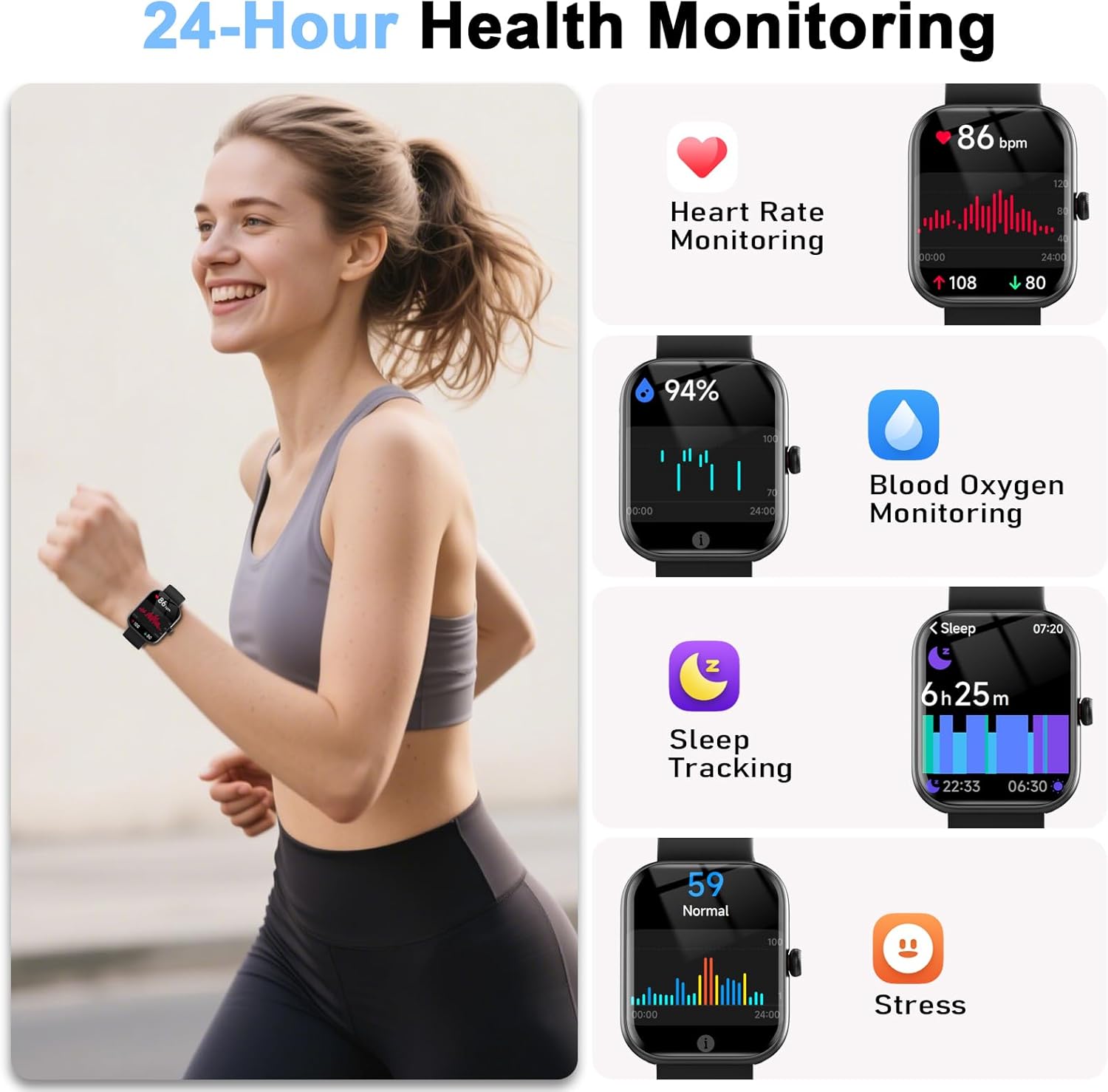 Smart Watch for Women Men