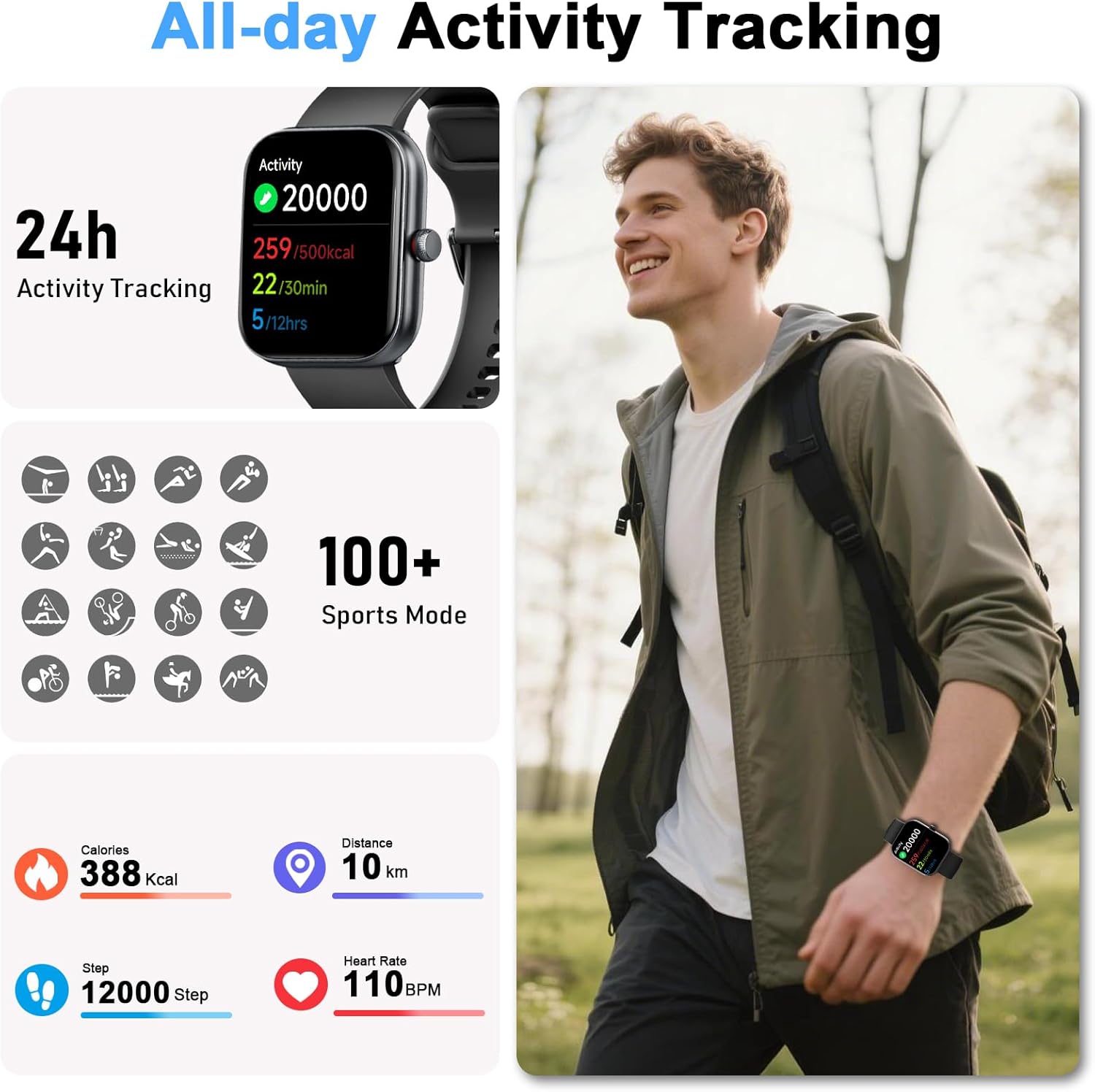 Smart Watch for Women Men