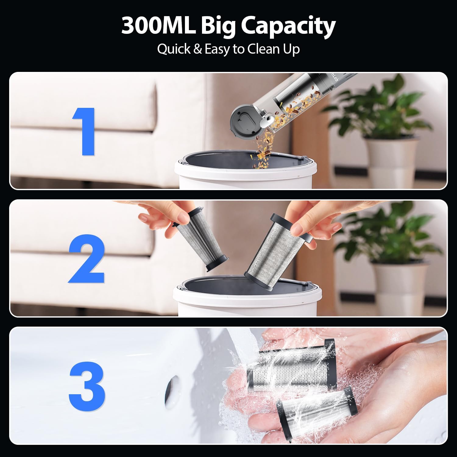 Handheld Vacuum Cordless 25000Pa Car