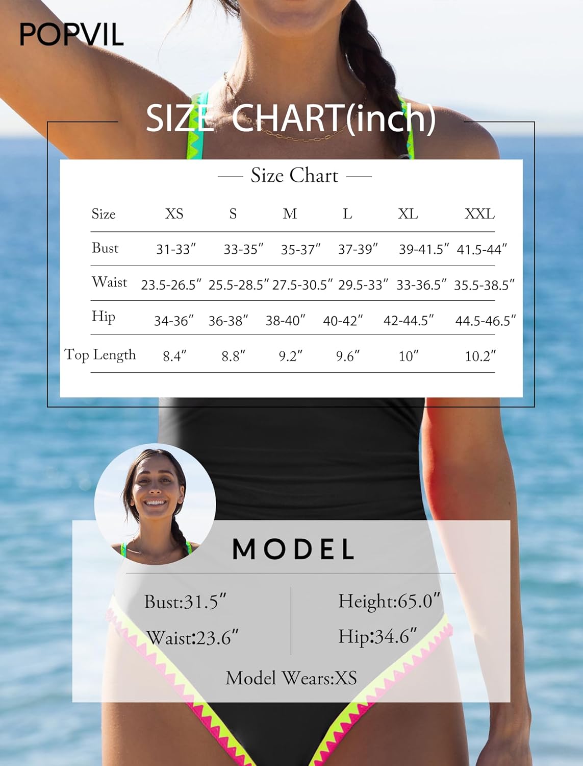 popvil One Piece Swimsuit