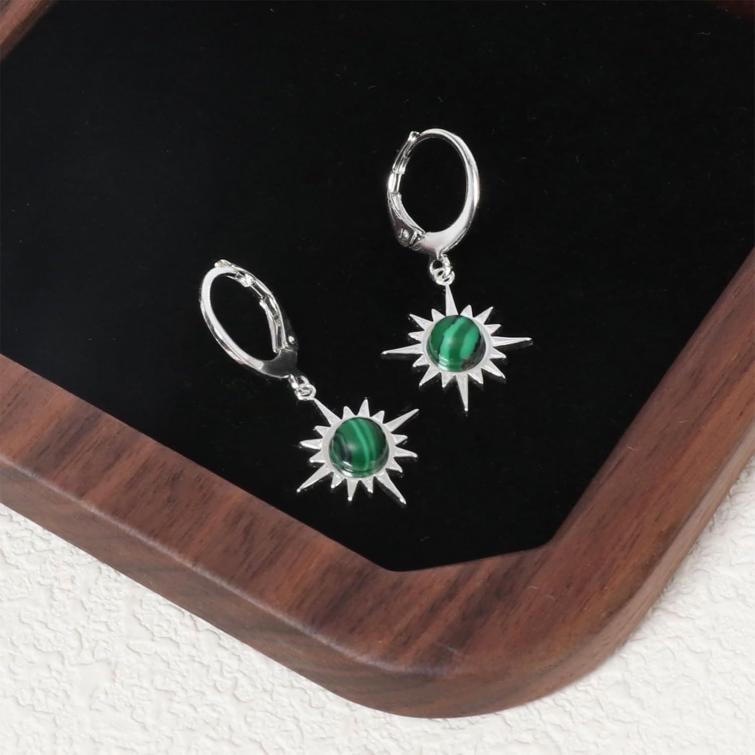 Sun/Fan Dangle Earrings for Female