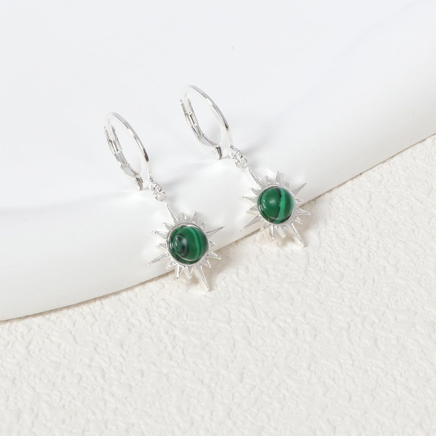 Sun/Fan Dangle Earrings for Female