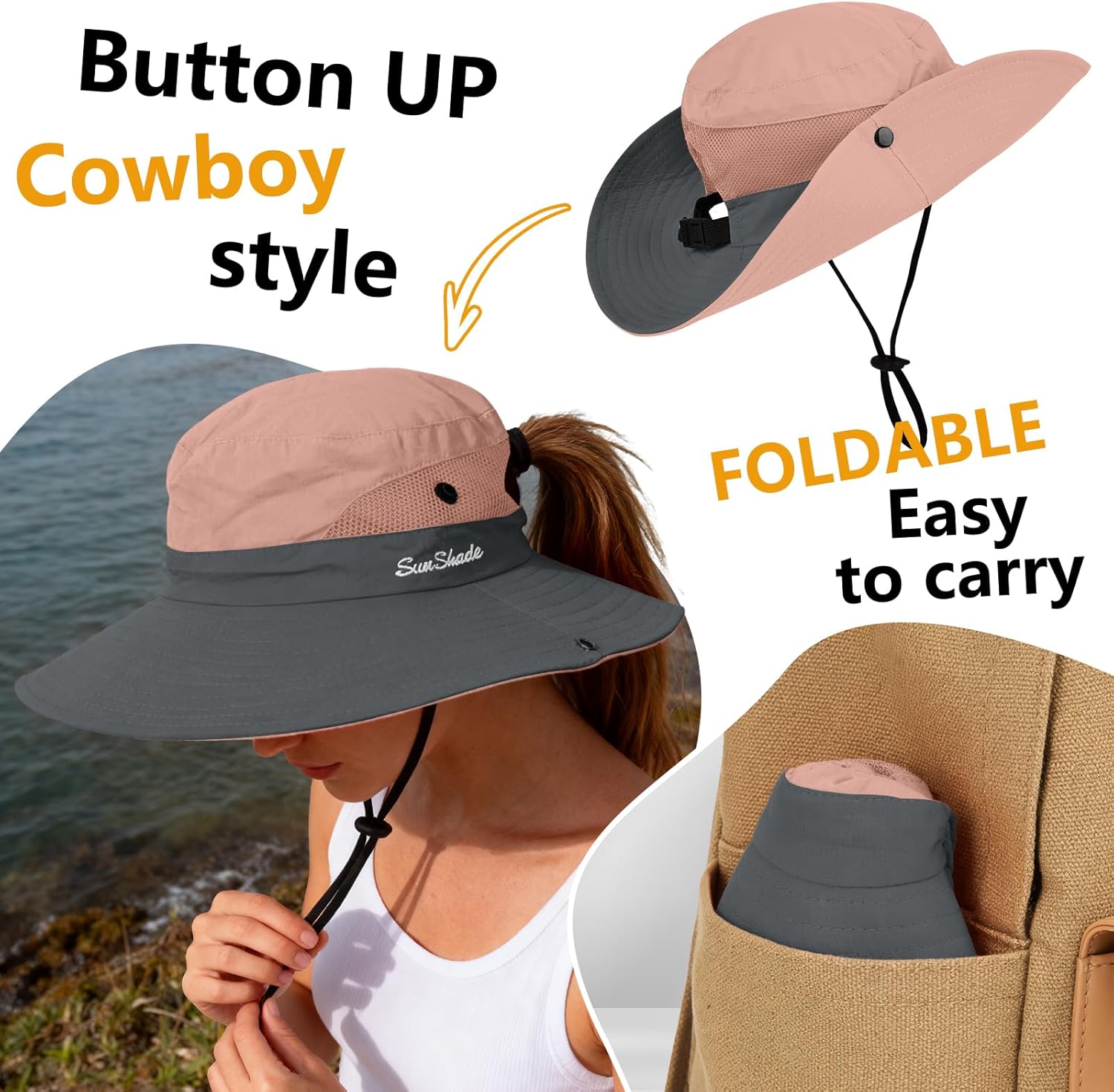 ZOORON Women's Ponytail Safari Sun