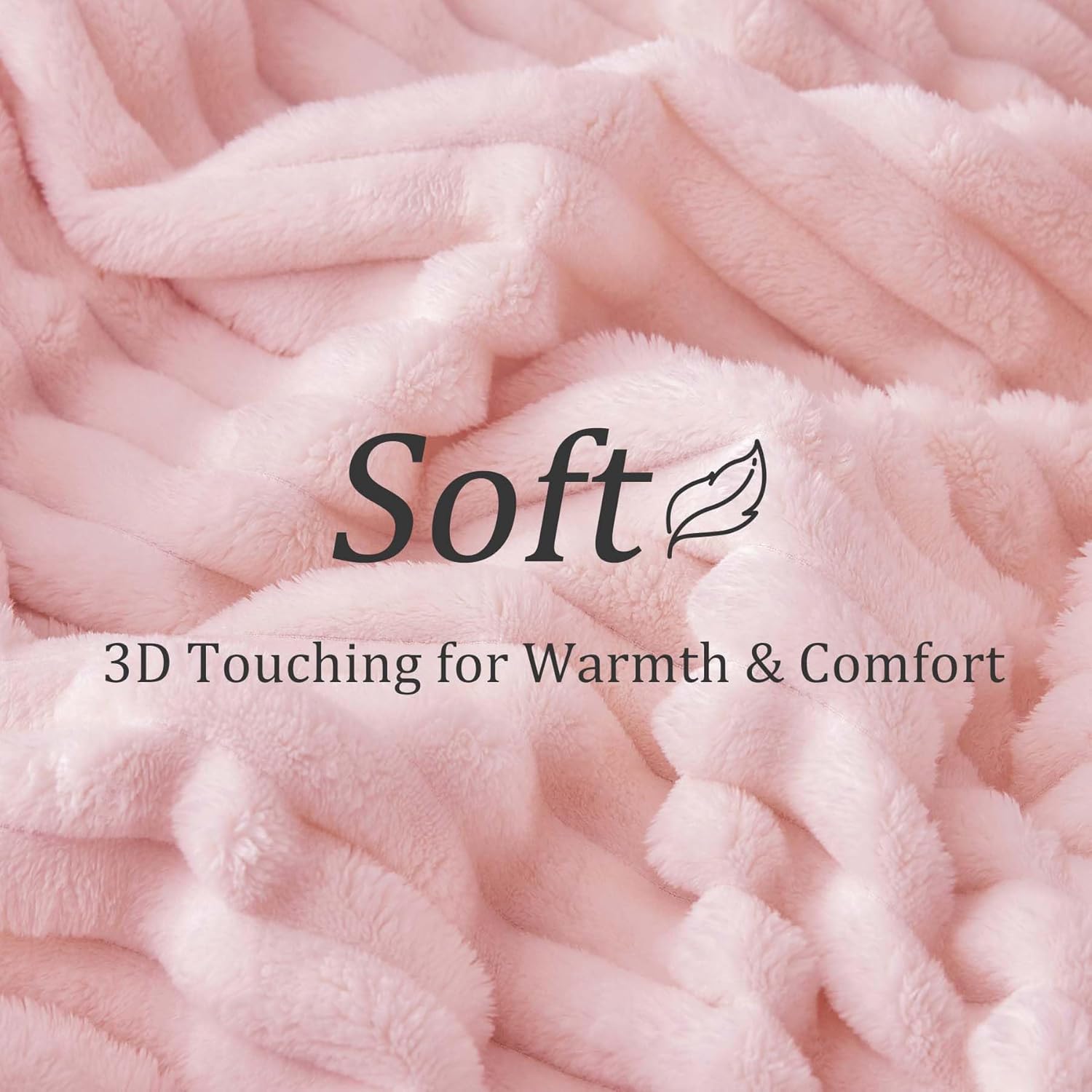 BEDELITE Fleece Pink Throw Blanket