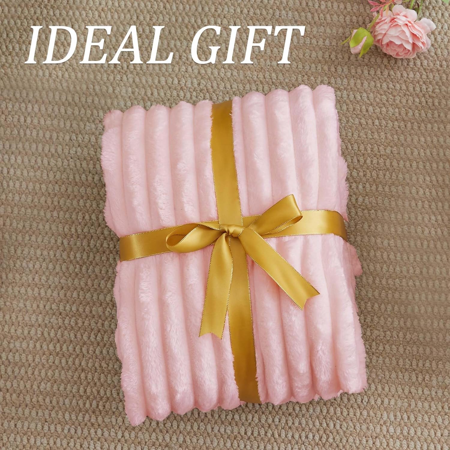 BEDELITE Fleece Pink Throw Blanket