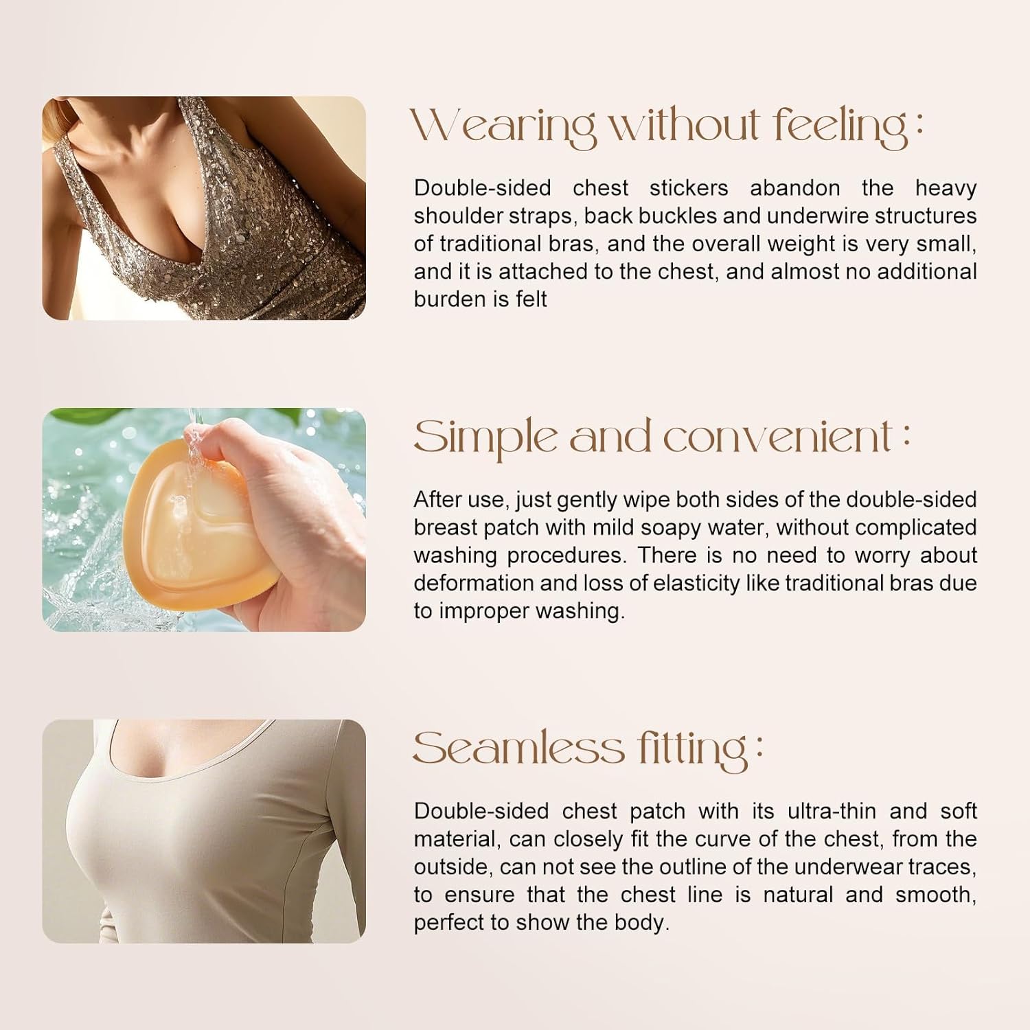 Double Sided Sticky Bra Inserts