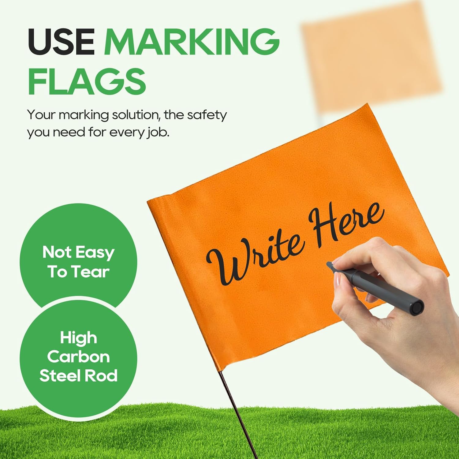 Zozen 50Pack Fluorescent Orange Marking