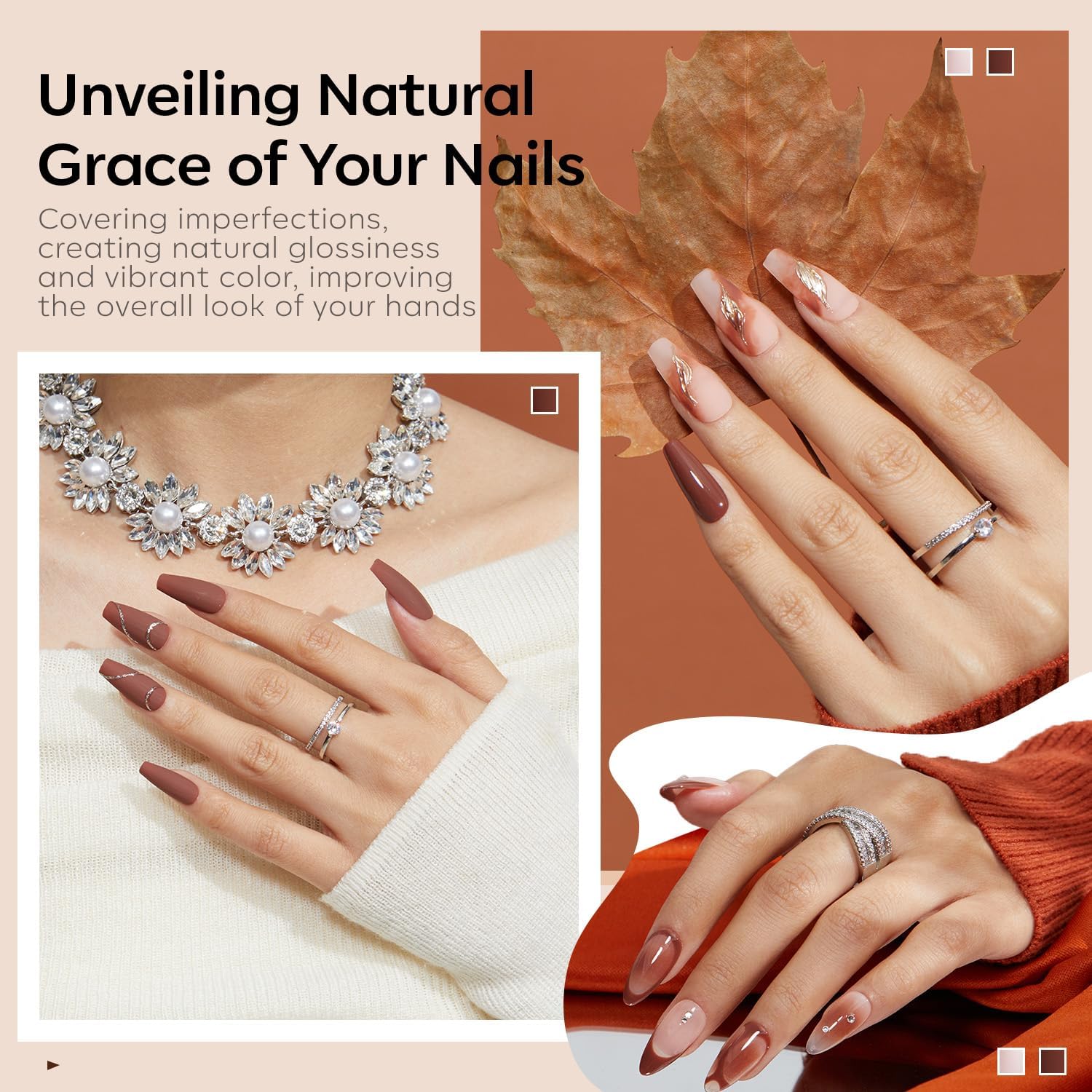 modelones Brown Gel Nail Polish
