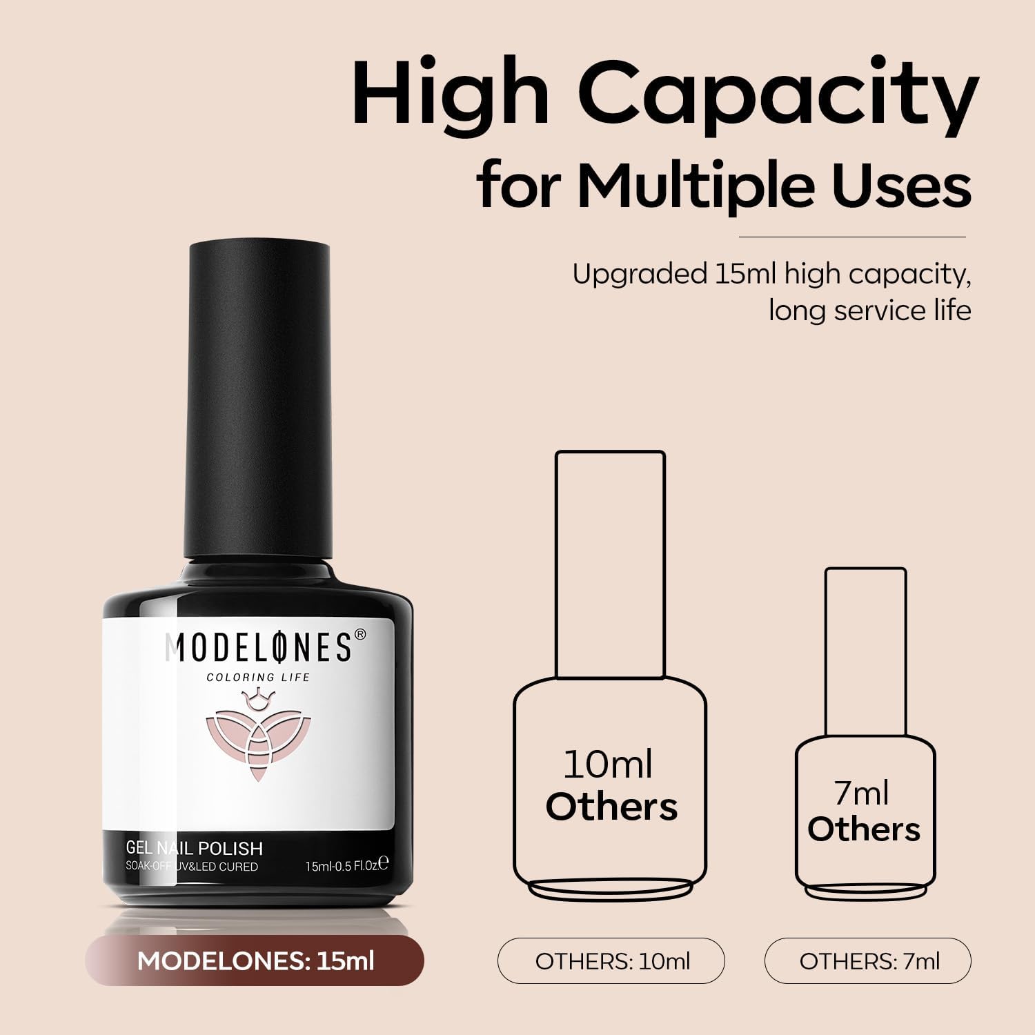 modelones Brown Gel Nail Polish