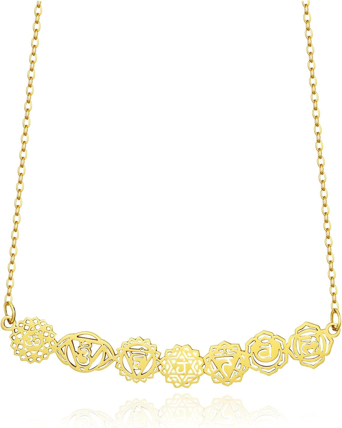 Gold 7 Chakra Necklace