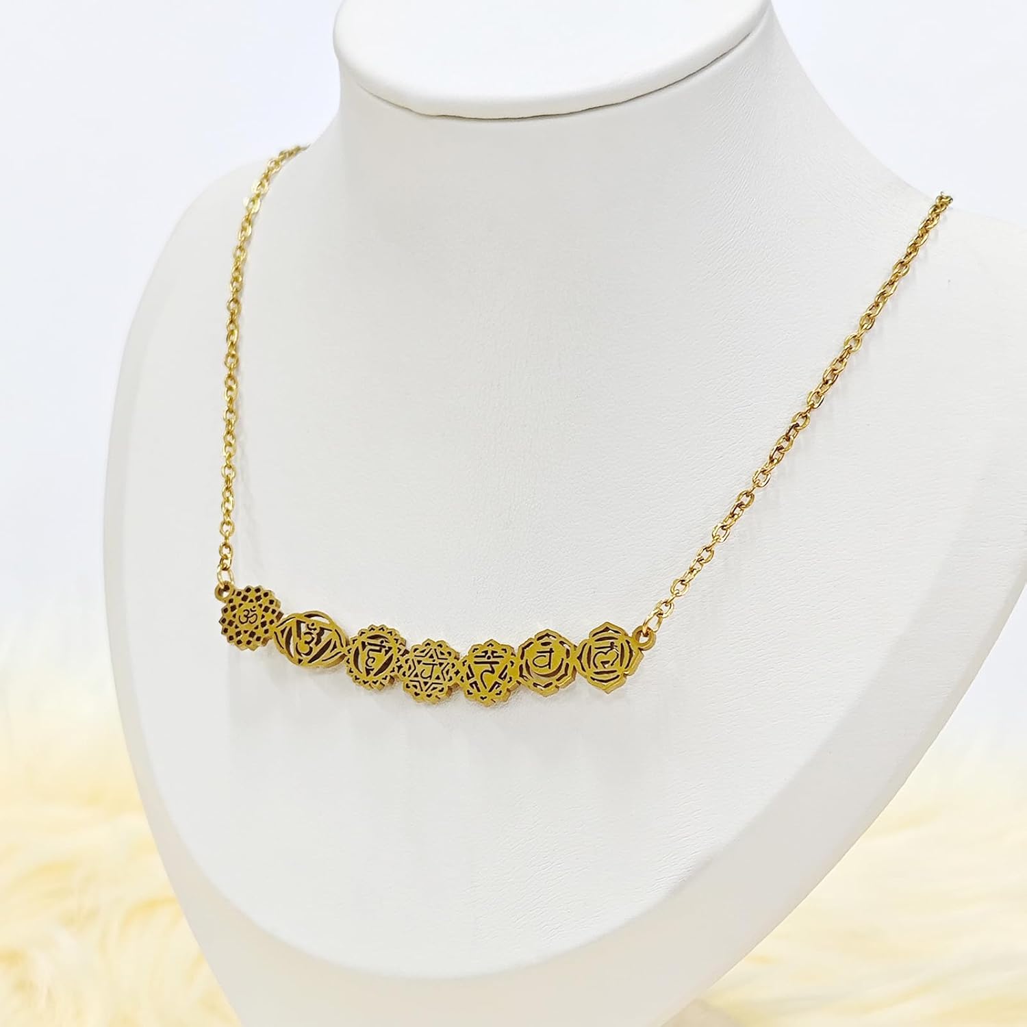 Gold 7 Chakra Necklace