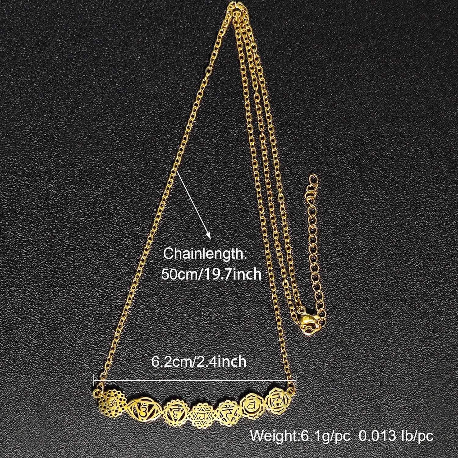 Gold 7 Chakra Necklace