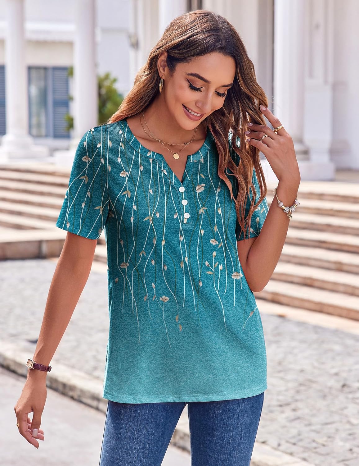 Zeagoo Womens Summer Tops Casual