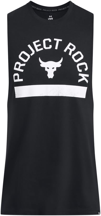 Under Armour Men's Project Rock Payoff Graphic Sleeveless T Shirt - Image 3