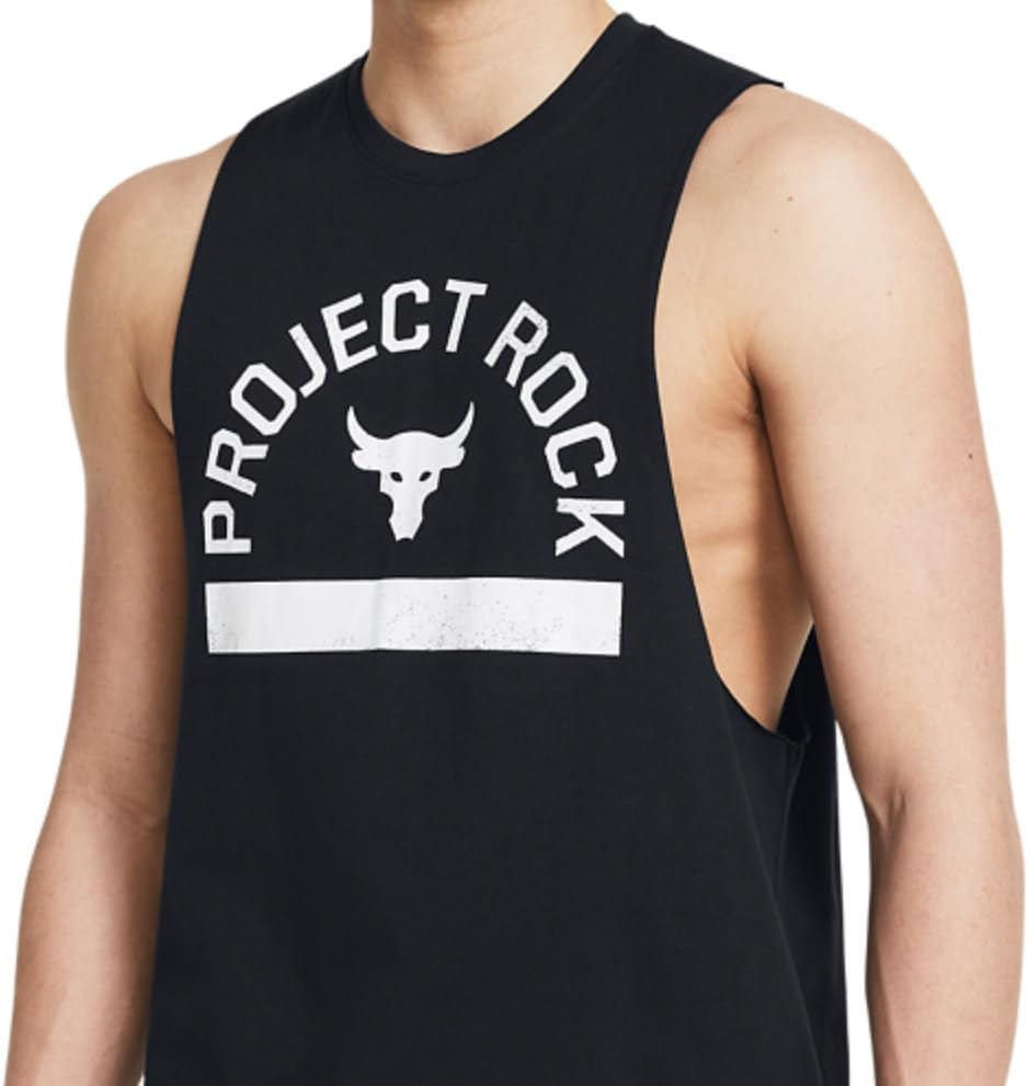 Under Armour Men's Project Rock Payoff Graphic Sleeveless T Shirt - Image 5