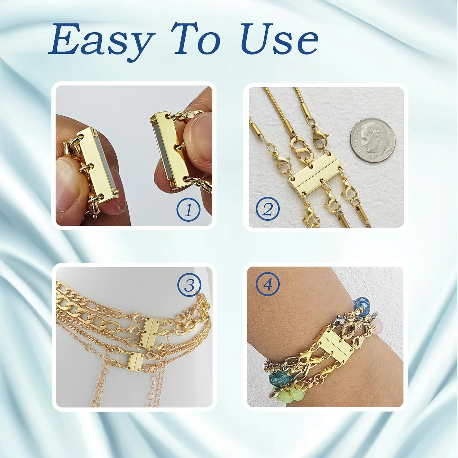 Layering Necklace Clasp Bracelet Layering