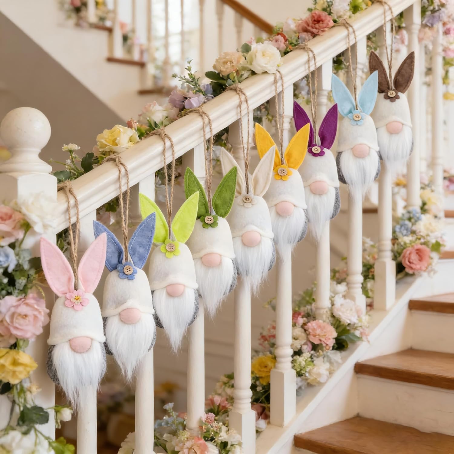 Easter Hanging Bunny Ornaments Set