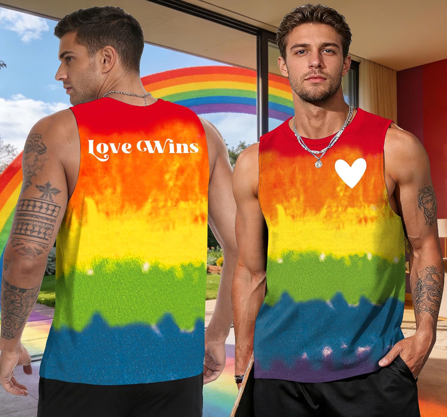 Mens Pride Tank Top: Gay