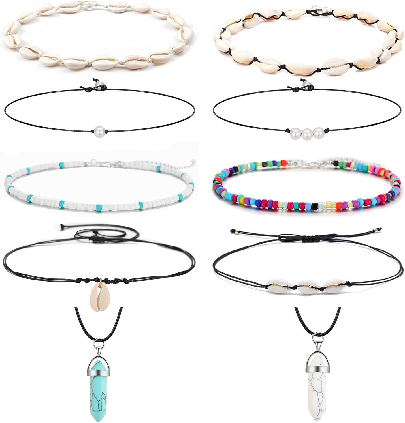 Small Bead Choker Necklace