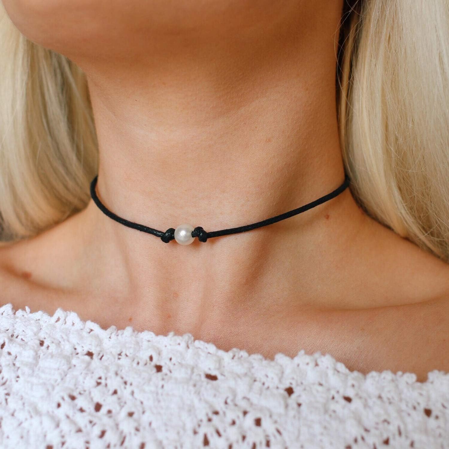 Small Bead Choker Necklace