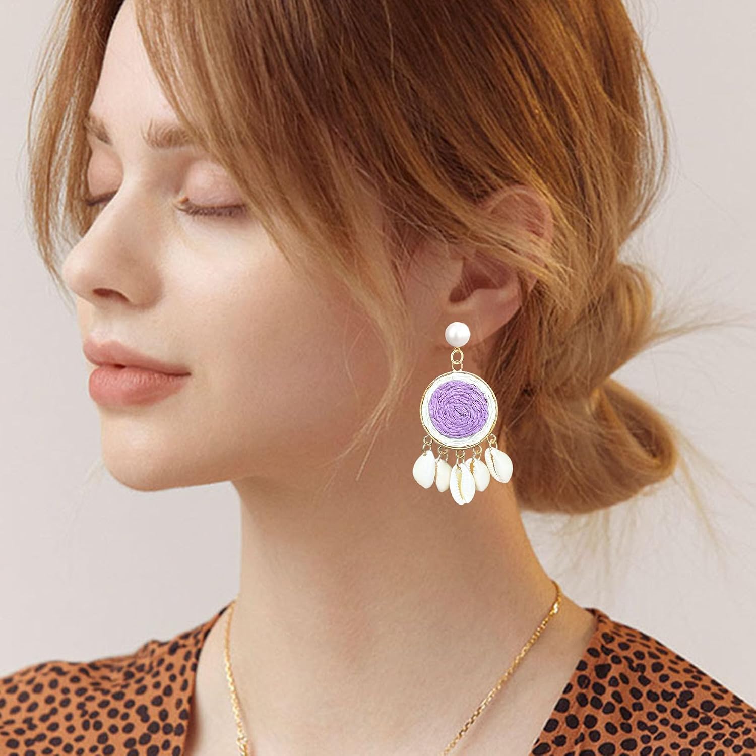 YUNXI Bohemian Shell Earrings