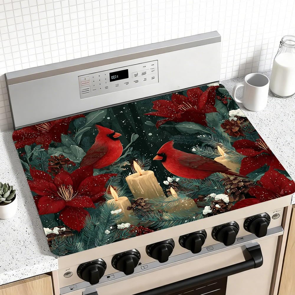 Christmas Tree Rubber Stove Mat