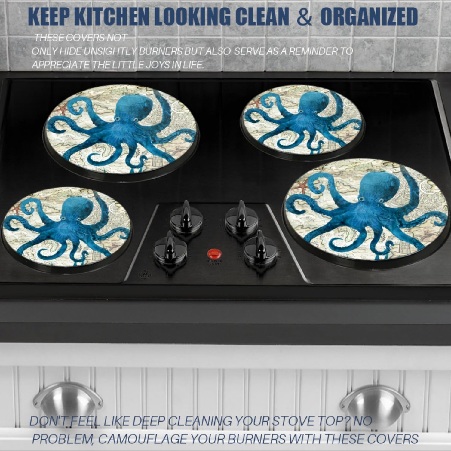 Electric Stove Burner Covers,Set