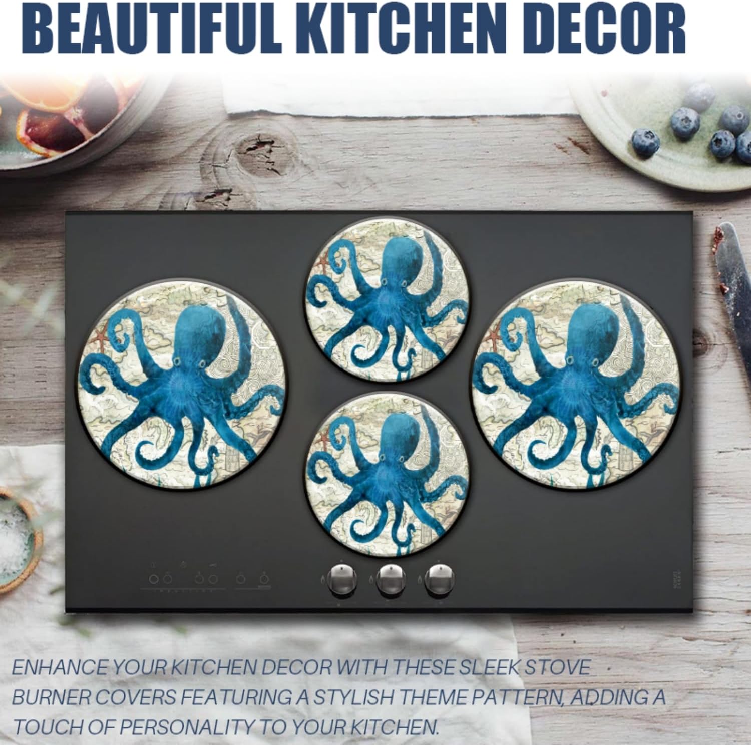 Electric Stove Burner Covers,Set