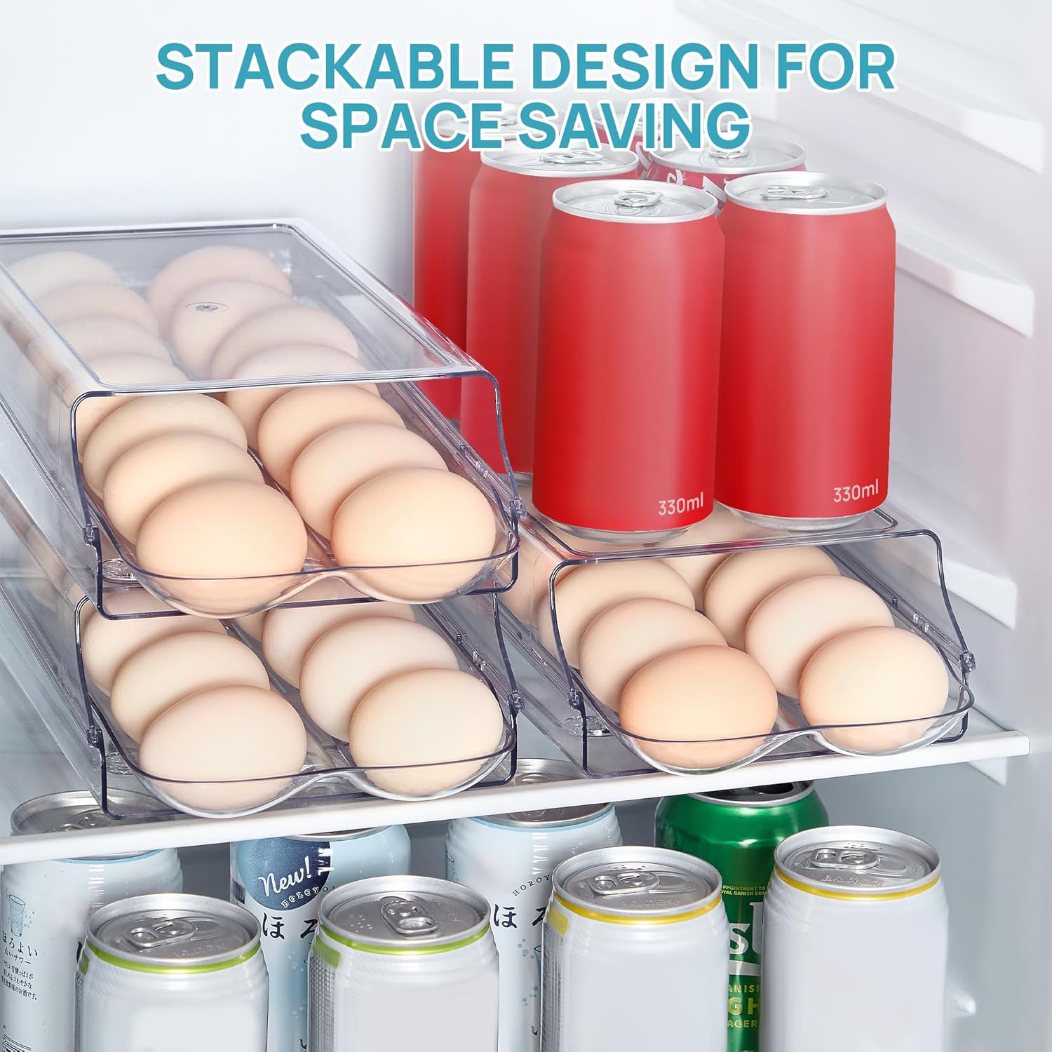 Vtopmart Clear Plastic Egg Holder